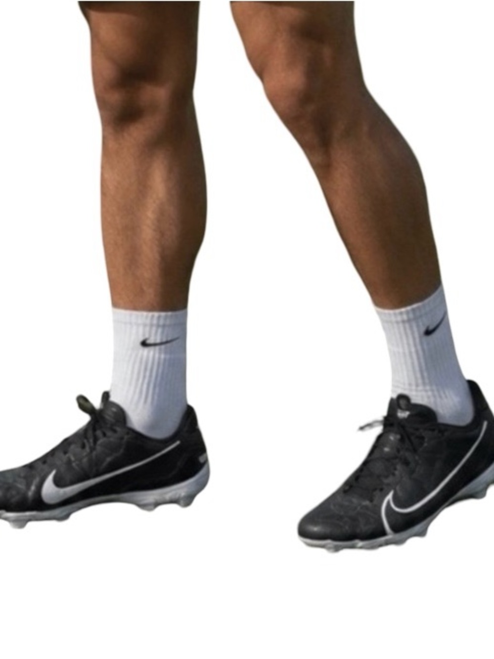 Nike Men's Black Cleats - Lightweight Football Soccer Shoes Size 13